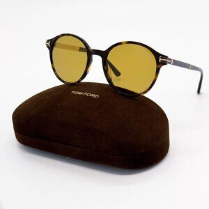NEW TOM FORD SUNGLASSES ARAKI TF1184 52H POLARIZED HAVANA EYEWEAR FT1184/S 52H